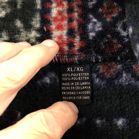 Van Heusen Mens Fleece Jacket Size XL Fleece Pullover Nordic Quarter Zip Cozy - Picture 4 of 11